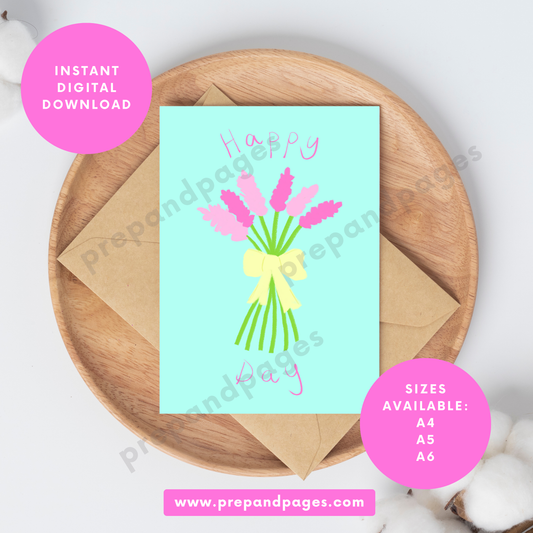 Happy Day - Print at Home Greeting Card