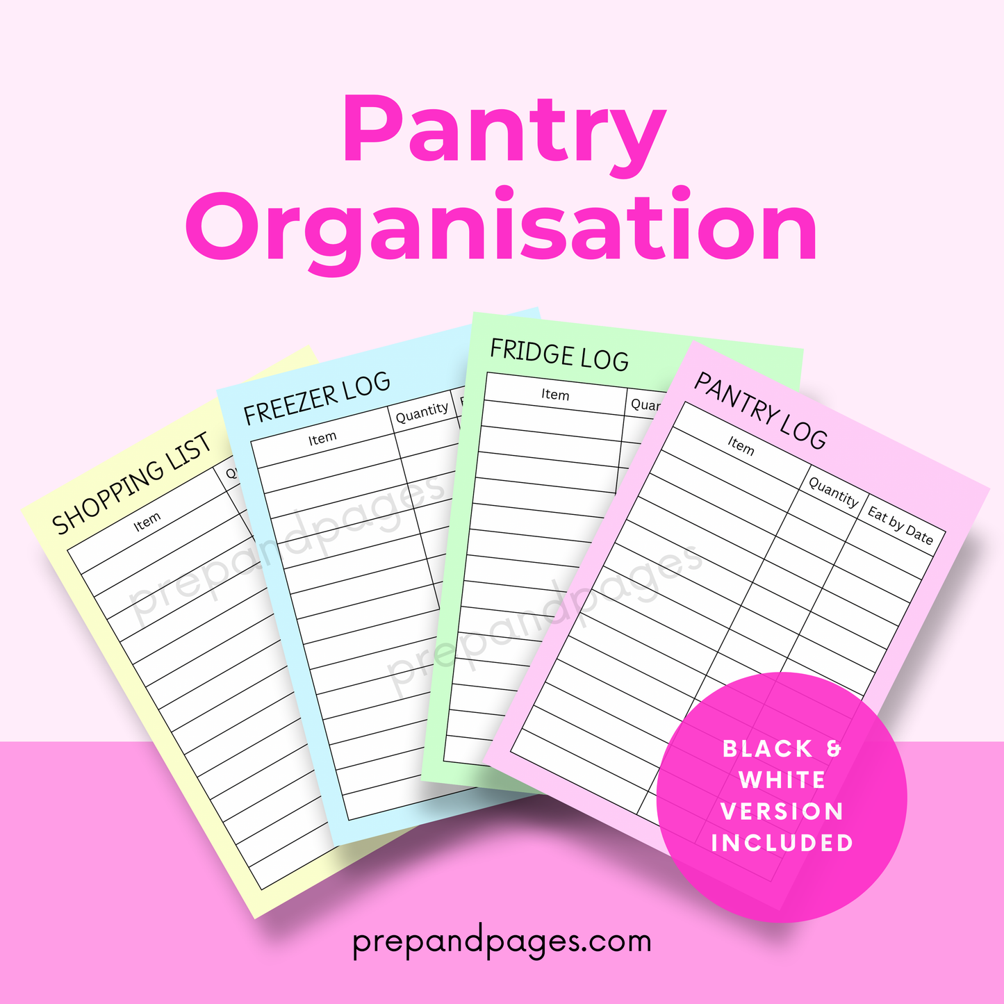 Pantry Organisation Bundle Printable